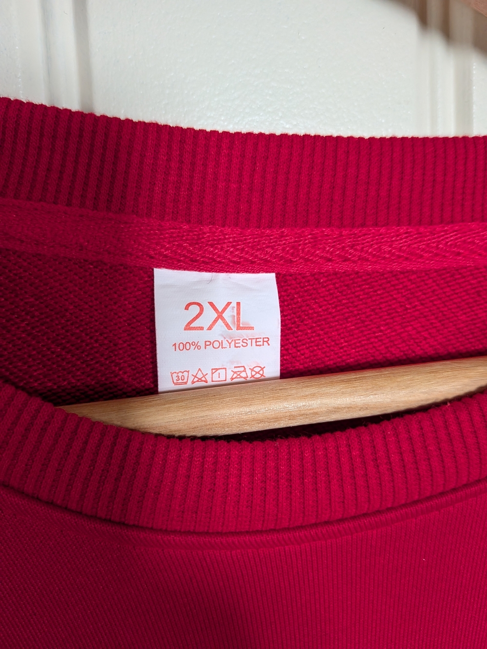 Red Grinch Holiday Sweatshirt - Ho Ho Ho - Picture 3 of 4